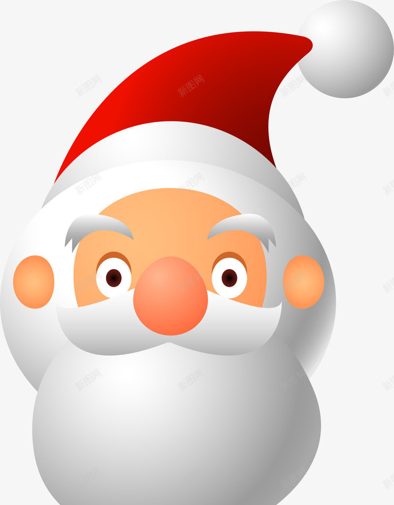 红色卡通圣诞老人头像png免抠素材_新图网 https://ixintu.com Christmas Merry 卡通头像 圣诞老人 圣诞老人头像 圣诞节