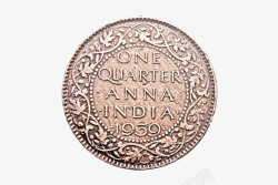 收藏硬币1939年乔治维克头像的印度高清图片