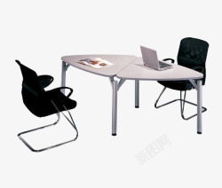 不锈钢椅子会议谈判桌子高清图片