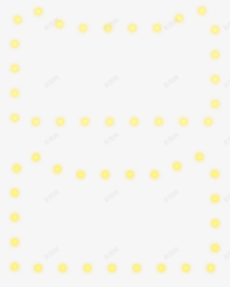 黄色双11灯光图标png_新图网 https://ixintu.com 11 图标 灯光 黄色