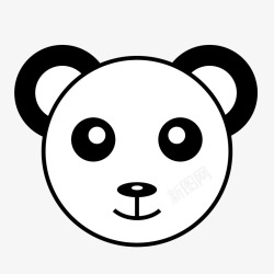 熊猫卡通头像素材