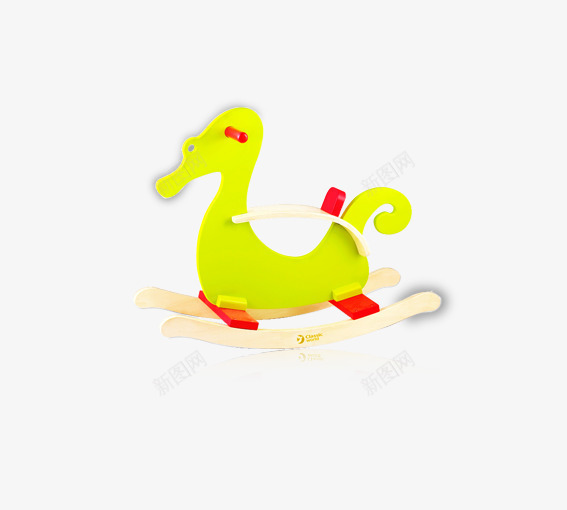 恐龙摇摇车psd免抠素材_新图网 https://ixintu.com 儿童玩具 宝宝玩具 小木马 玩具恐龙摇摇车 绿色 黄色