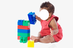 宝宝玩玩具积木素材