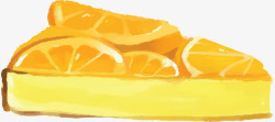 美味手工柠檬蛋糕矢量图素材