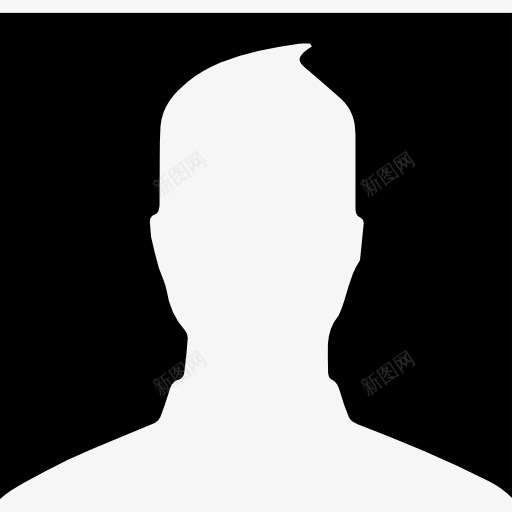 男性用户的头像图标png_新图网 https://ixintu.com 剖面轮廓用户头像 头像 照片 用户 社会