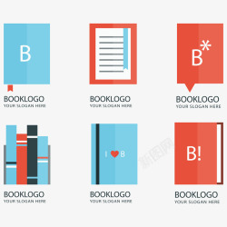 教科书logo现代图书标志矢量图图标高清图片