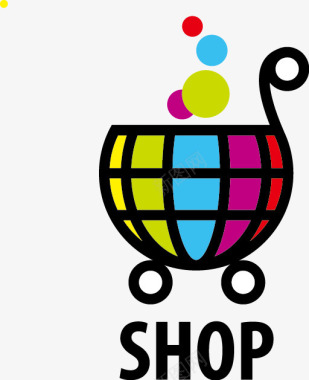购物logo矢量图图标图标