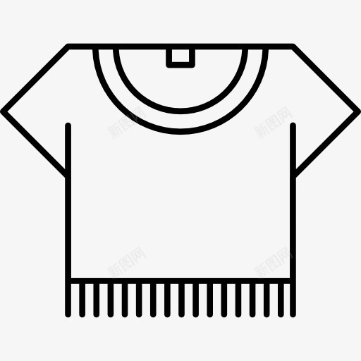 T恤的轮廓图标png_新图网 https://ixintu.com T恤 T恤衫 布 抚摸 时尚 概述 衣服 衣服抚摸 轮廓