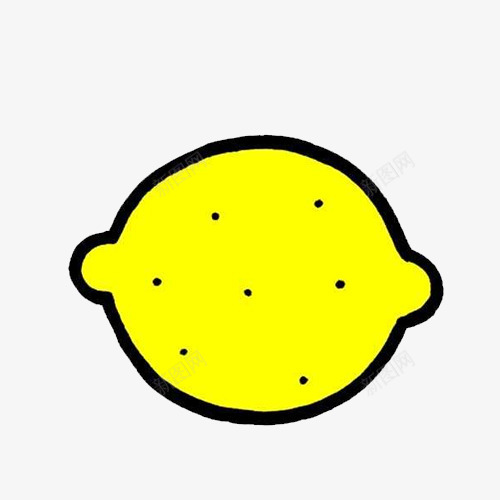 单个黄柠檬简笔画png免抠素材_新图网 https://ixintu.com 单个黄 柠檬汁 柠檬片 柠檬简笔画 食物 黑白