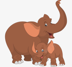 小象和妈妈大象小象高清图片