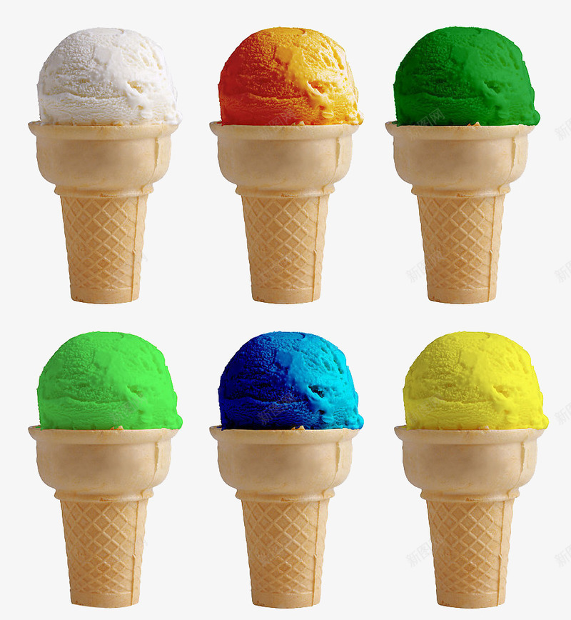 卡通冰淇淋饮料甜筒冰图标png_新图网 https://ixintu.com 冰淇淋剪影 冰淇淋图片 冰激凌图标 手绘素材 甜筒