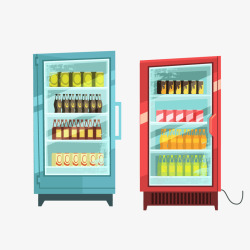 饮料冰柜商场饮料冰柜高清图片