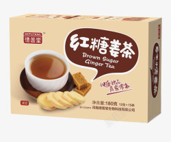 实物红糖茶饮料包装素材