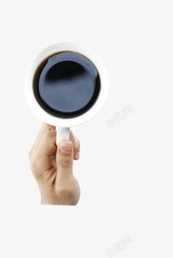 喝咖啡手势素材