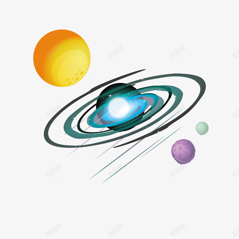 外太空星球矢量图ai免抠素材_新图网 https://ixintu.com 其他 创意太空 外太空 星星 现代科技 矢量ai 矢量图