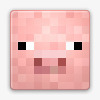猪Minecraft的头像图标图标