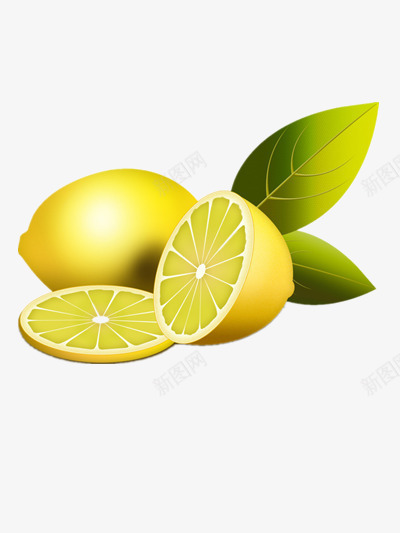 3D柠檬png免抠素材_新图网 https://ixintu.com 柠檬汁 水果 黄色