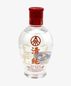 小清纯白酒酒水素材