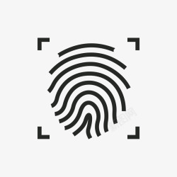 采取采取指纹纹路图案图标高清图片