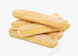 黄色美味手指饼干素材
