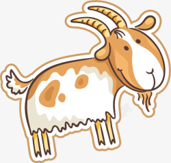 山羊png免费下载卡通可爱小动物装饰动物头像高清图片