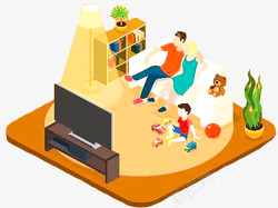 家里看电视和家人一起看电视高清图片