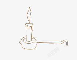 线条蜡烛1素材
