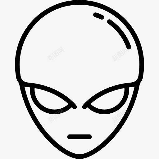 外来图标png_新图网 https://ixintu.com UFO银河 人头像 外星人 空间