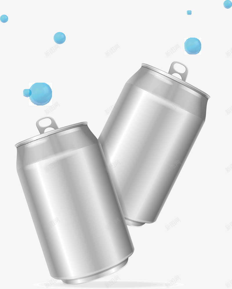 两个银色的易拉罐矢量图eps免抠素材_新图网 https://ixintu.com 声音 易拉罐 液体 矢量图 饮料 饮料png 饮料矢量图