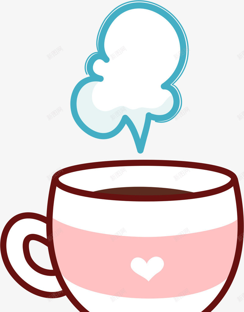 咖啡png免抠素材_新图网 https://ixintu.com AI 卡通 咖啡 咖啡杯 手绘 插画 杯子 水杯 线条 茶 饮料