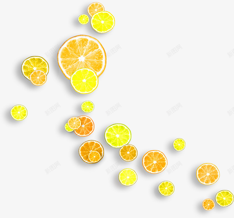黄色清新柠檬漂浮png免抠素材_新图网 https://ixintu.com 免抠PNG 柠檬 清新 漂浮素材 黄色