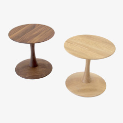 木质的两种颜色凳子素材