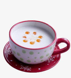 红白色的杯子奶茶高清图片