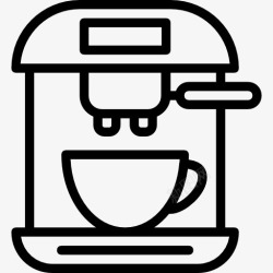 饮料技术咖啡机图标高清图片