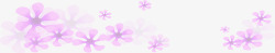 紫色小花医院海报装饰素材