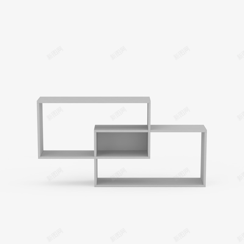 白色格子现代隔板置物架png免抠素材_新图网 https://ixintu.com 架子 现代 白色 白色格子现代隔板置物架 置物架 隔板置物架