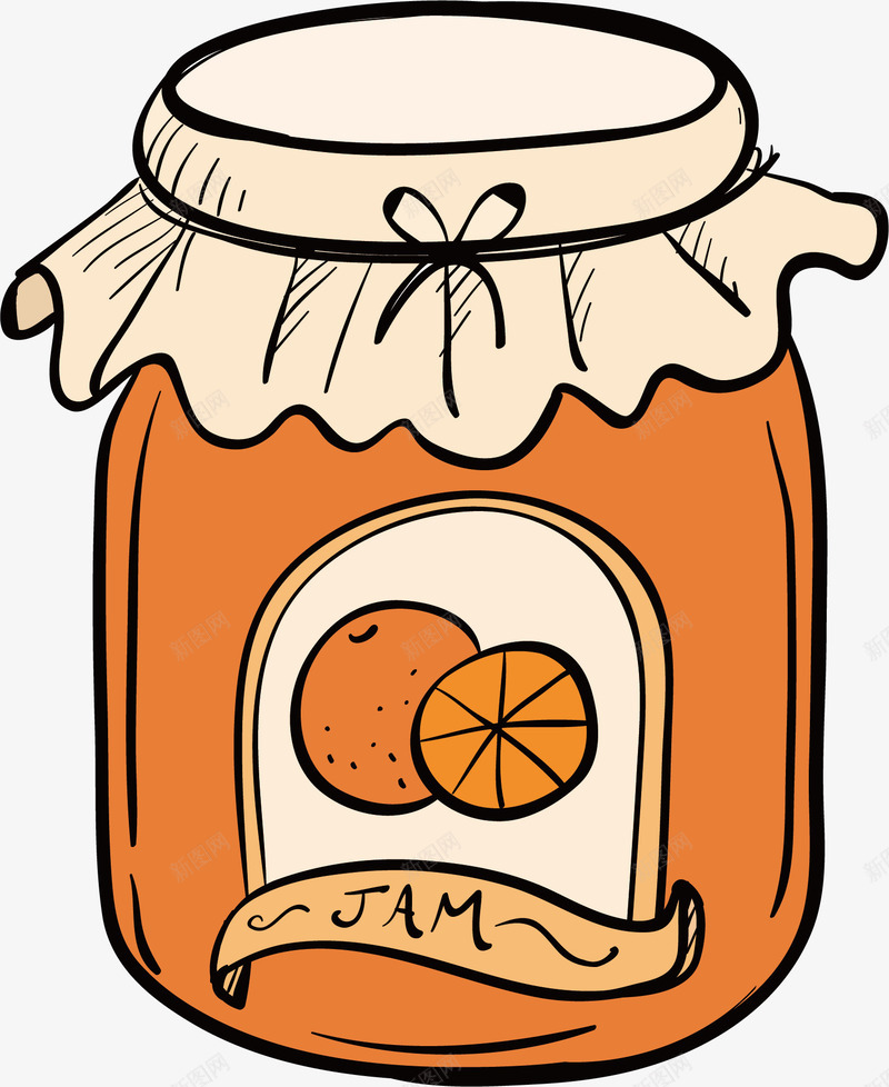 自制橙汁酱png免抠素材_新图网 https://ixintu.com 果酱 柠檬蜂蜜 橙汁 自制