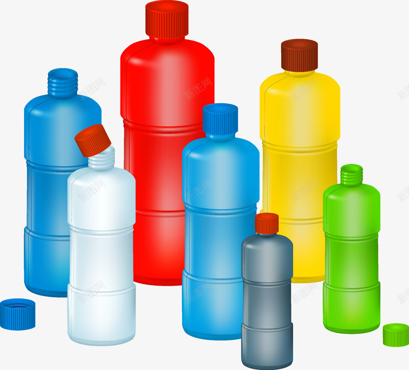 塑料瓶png免抠素材_新图网 https://ixintu.com 塑料瓶 胶瓶 饮料瓶