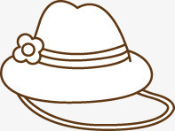 夏日清凉女士帽子手绘图标png_新图网 https://ixintu.com 夏日 女士 帽子 清凉
