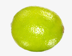圆果实一个青柠檬高清图片