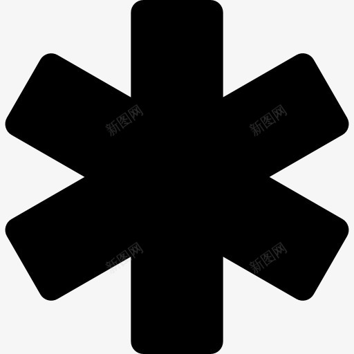 生命之星图标png_新图网 https://ixintu.com 医疗 医院 卫生 救护 明星