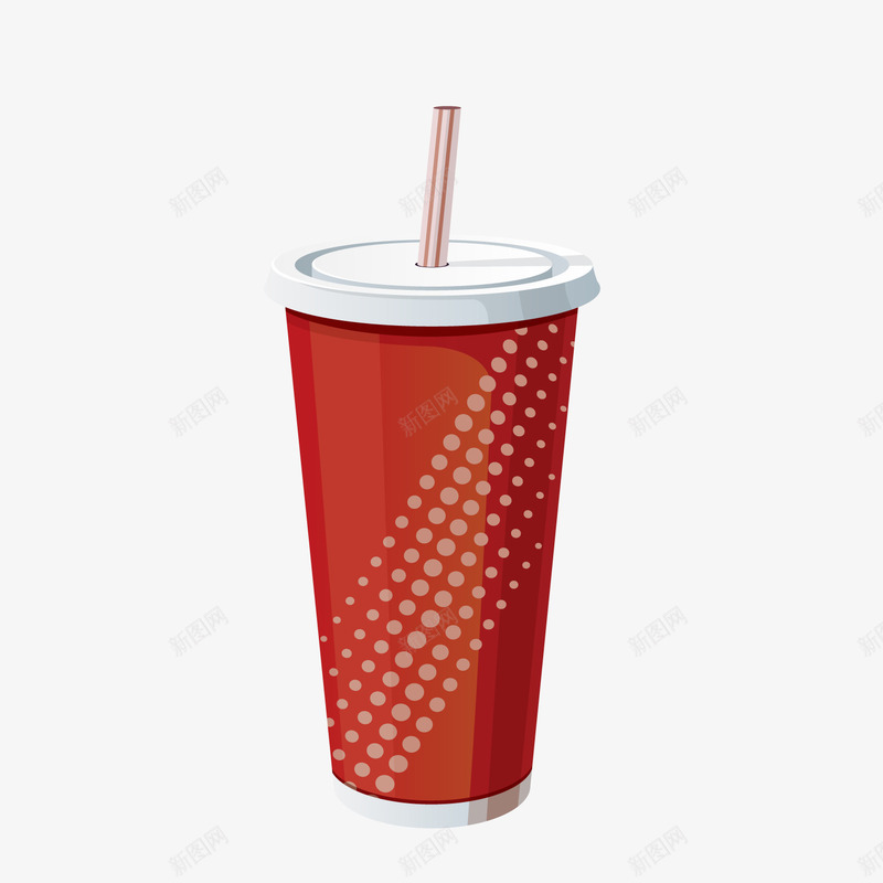 红色可乐杯png免抠素材_新图网 https://ixintu.com 可乐杯 红色可乐杯 背景装饰 饮料杯