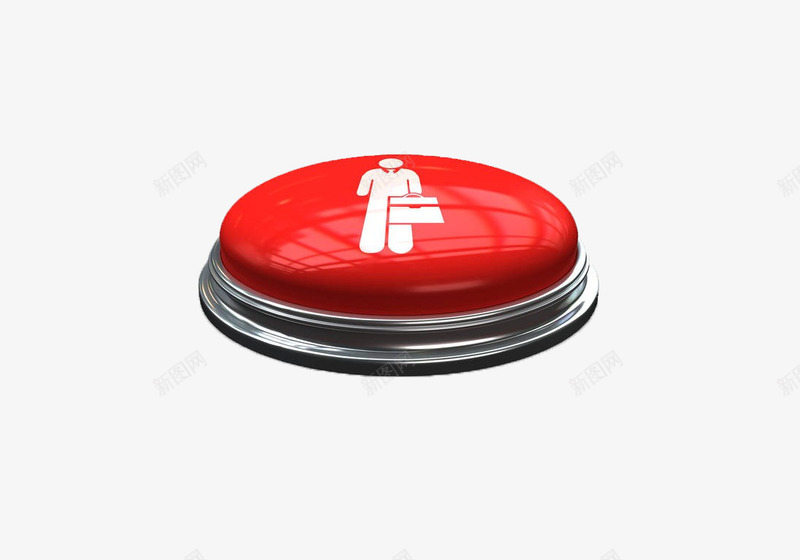 红色立体按钮png免抠素材_新图网 https://ixintu.com 按钮 立体 红色 质感