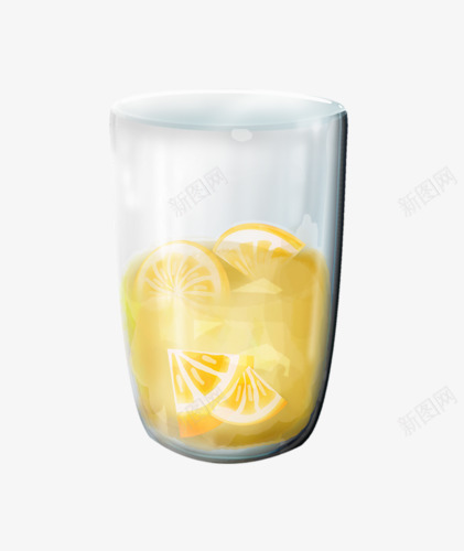手绘柠檬茶png免抠素材_新图网 https://ixintu.com 手绘 柠檬 玻璃杯 茶杯