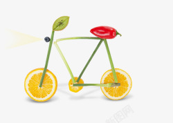 水果自行车自行车高清图片
