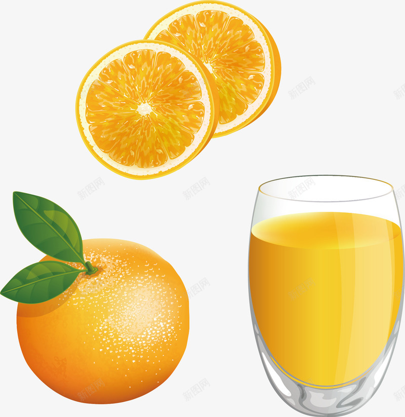 新鲜的柠檬汁png免抠素材_新图网 https://ixintu.com 杯子 柠檬 洗水果 玻璃 绿叶