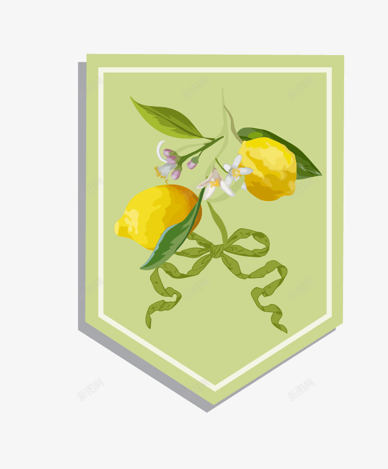 清新柠檬背景png免抠素材_新图网 https://ixintu.com 插画 柠檬 水果 清新 背景 食物