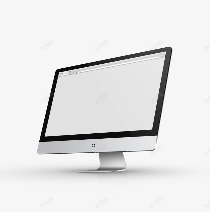 现代白色电脑显示器png免抠素材_新图网 https://ixintu.com 屏幕 显示器 显示屏 机房 电子设备 电脑 电脑机房 计算机
