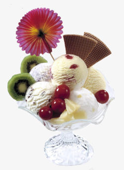 冰淇淋图案手绘精美冰淇淋甜点素材