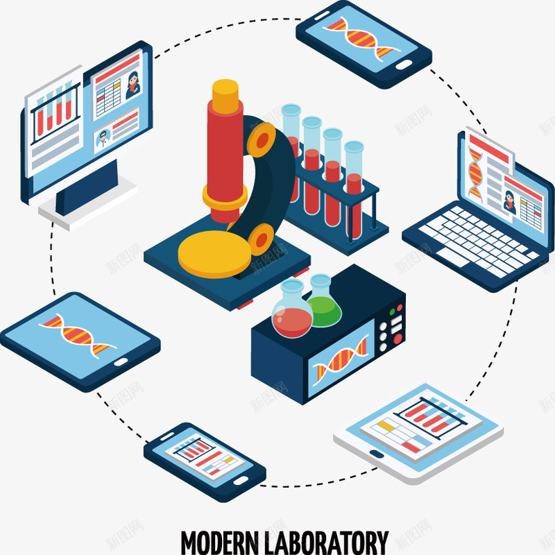 装饰现代实验室及实验设备png免抠素材_新图网 https://ixintu.com 实验室 实验设备 现代 装饰